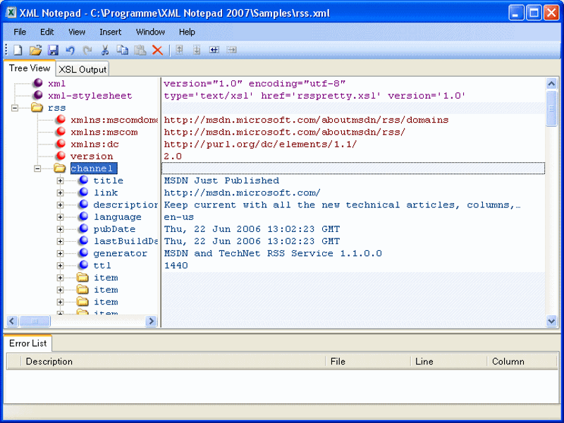 xml formatter notepad 